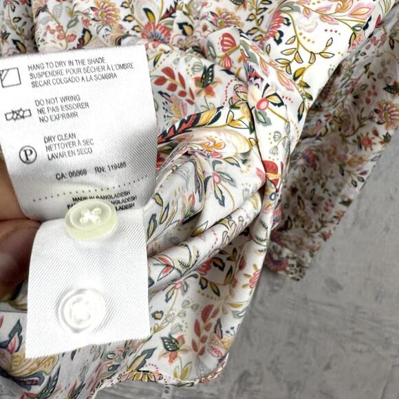 C-LAB NYC Floral Print Long Sleeve Shirt Men Sz M 15½ 33–34 Stretch Modern Fit - Picture 7 of 12